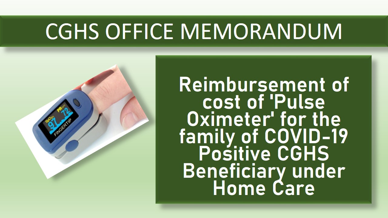 Reimbursement of Pulse Oximeter Cost