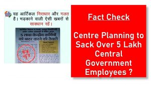 Sack Over 5 Lakh Government Employees