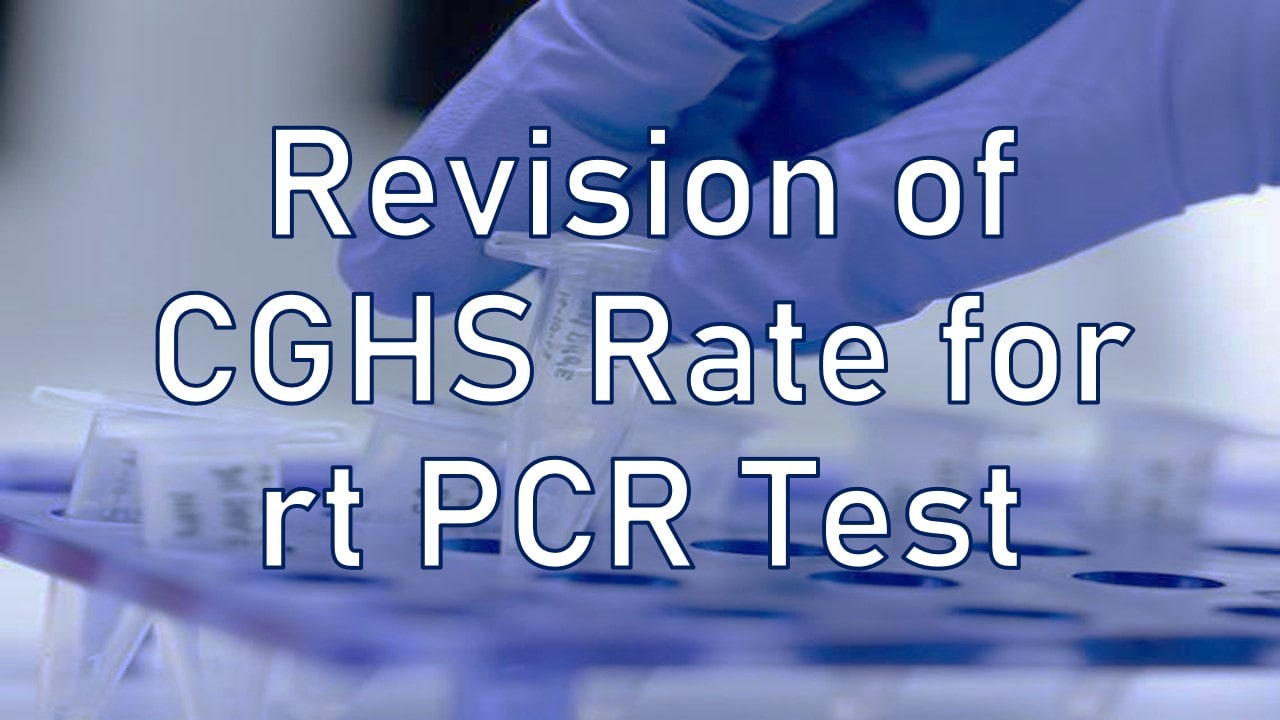 Revision of CGHS Rate for-min
