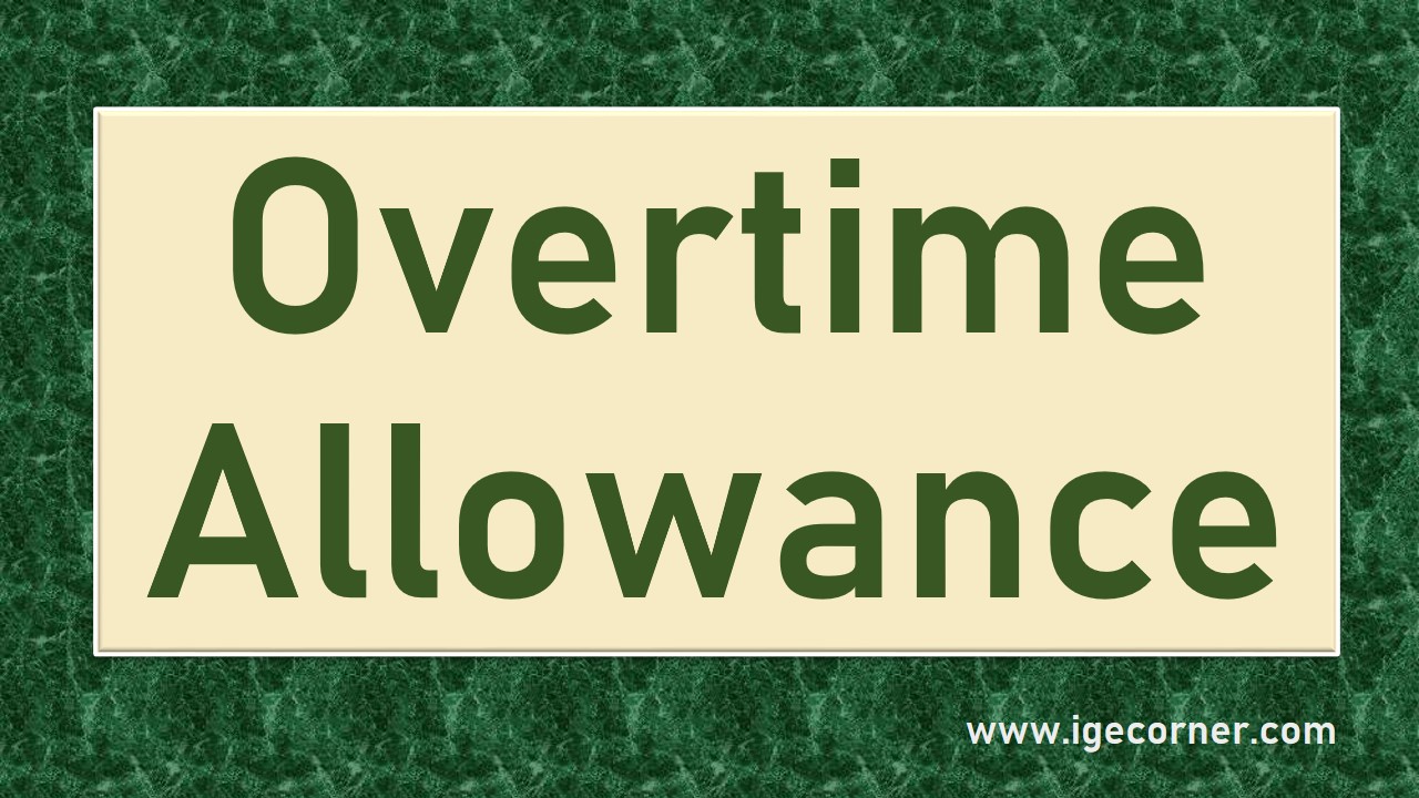 Overtime Allowance