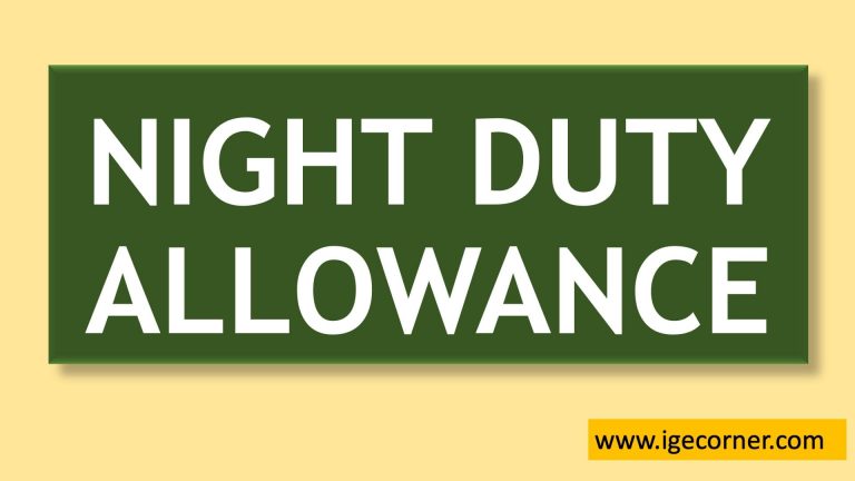 Night Duty Allowance to Railway Employees
