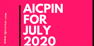 AICPIN for July 2020