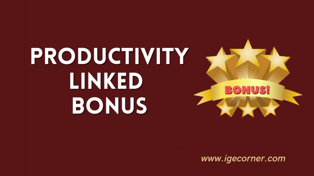Productivity Linked Bonus 2020