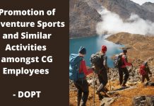 Adventure Sports for Central Govt Employees