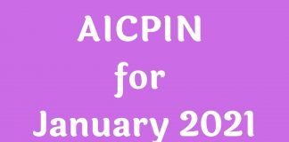 AICPIN for January 2021