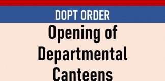 Opening of Departmental Canteens