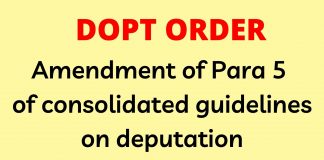 guidelines on deputation