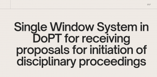 Single Window System in DoPT
