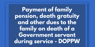 family pension, death gratuity