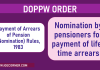 Payment of Arrears of Pension