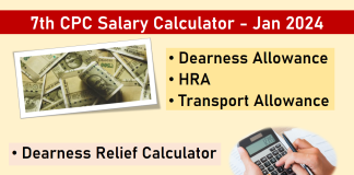7th CPC Salary Calculator from Jan 2024