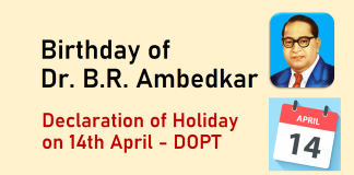 Holiday on 14th April 2024